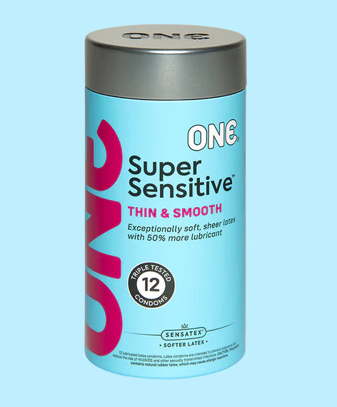ONE® Super Sensitive 超薄加倍潤滑安全套 / 12片裝