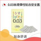 0.03絲滑彈性貼合安全套 - 12片