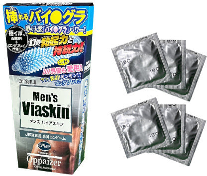 Viaskin Men's 凸點爽感花香安全套 / 6片裝
