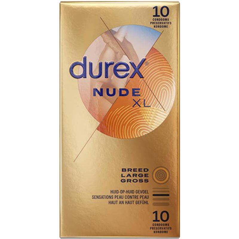 杜蕾斯 Durex Nude XL 加大碼真觸感安全套 (10片裝)