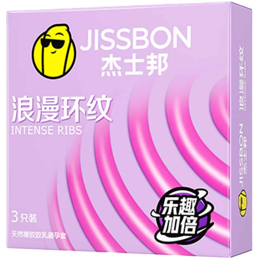 杰士邦 Jissbon 浪漫環紋安全套 / 33mm / 3片裝