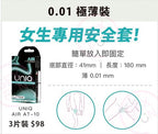 🇨🇴 UNIQ AIR 女士用纖薄安全套 - 3片