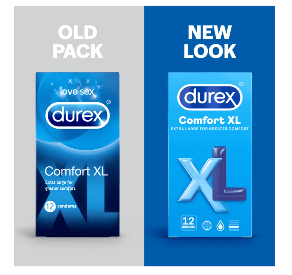 杜蕾斯 Durex Comfort XL 舒適加大碼安全套 / 36mm / 12片裝