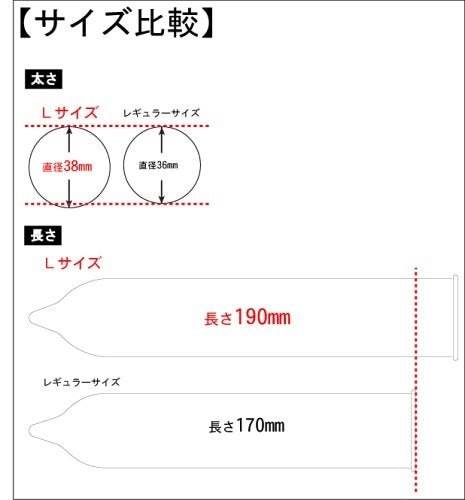 Sagami 幸福相模 0.02mm 水性聚氨酯加大碼安全套 / 38mm / 10片裝