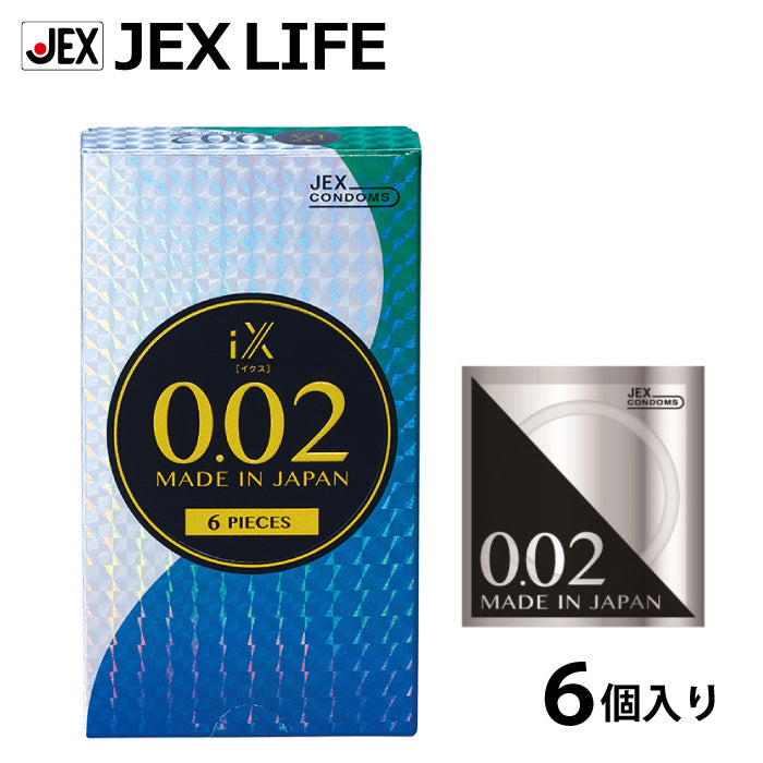 JEX 捷古斯 iX 0.02mm 纖薄傳熱安全套 / 36mm / 6片裝