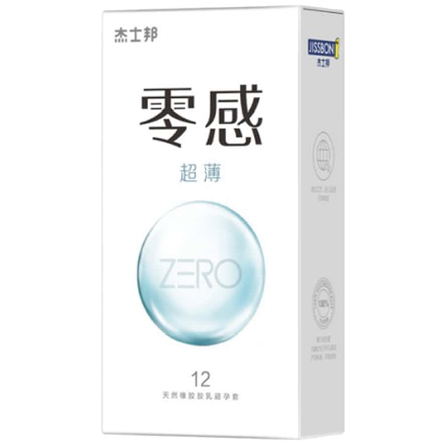 杰士邦 Jissbon ZERO 零感超薄安全套 / 52mm / 12片裝