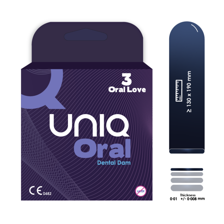 UNIQ 透薄感面罩式口交安全套 -  3片