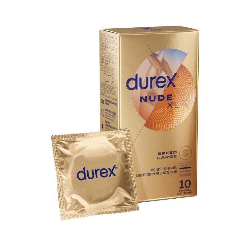 杜蕾斯 Durex Nude XL 加大碼真觸感安全套 (10片裝)