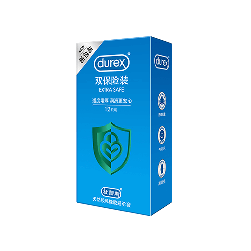 Durex Extra Safe 增厚持久雙保險安全套 - 12片裝