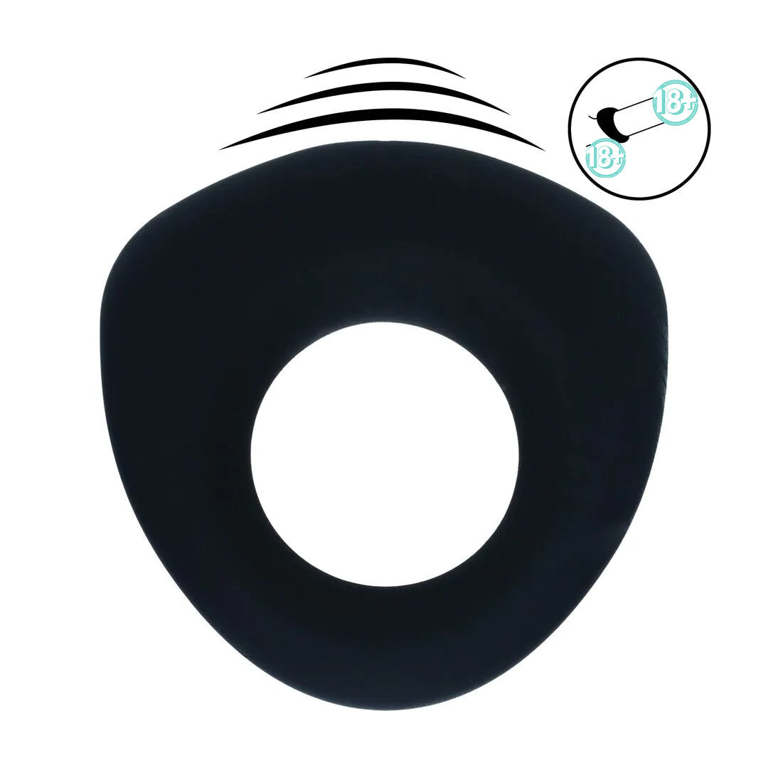 Levelz｜Vibrating Cock Ring 震動鎖精持久環（黑色｜1入）