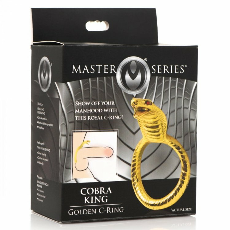 Master Series Cobra King Golden Cock Ring 靈蛇金屬陰莖環