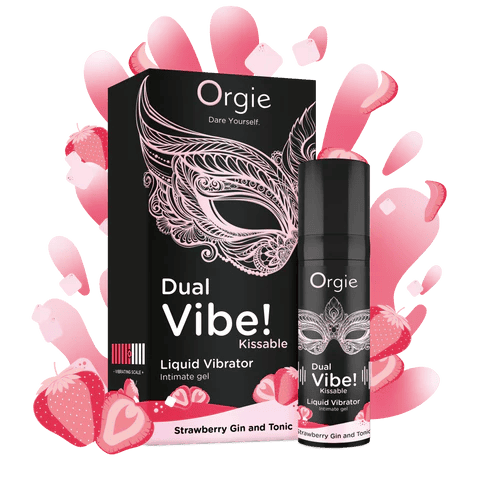 Orgie｜草莓琴湯尼味酥麻震感口交高潮液 Dual Vibe! 經典雞尾酒口味系列｜15ml