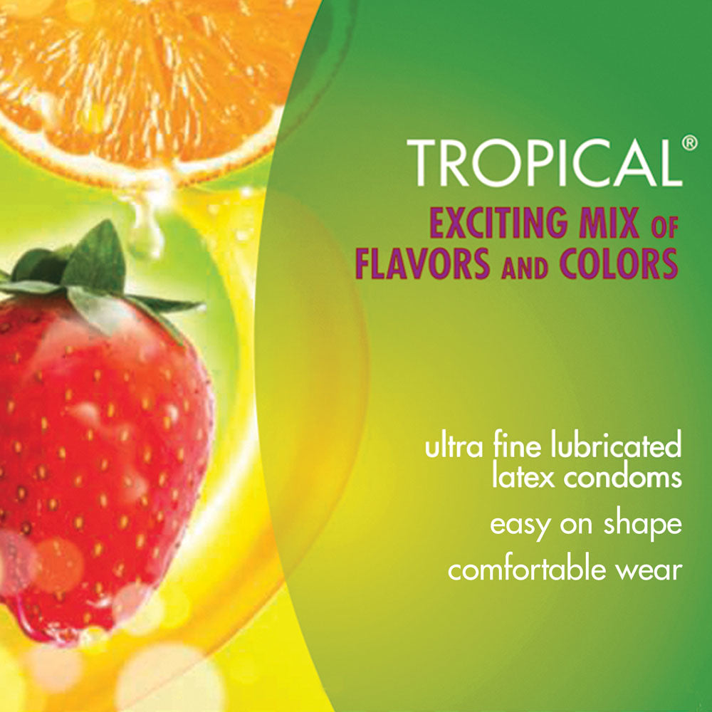 杜蕾斯 Durex Tropical/Saboreame 雜錦果香系列安全套 / 33.8mm / 12片裝