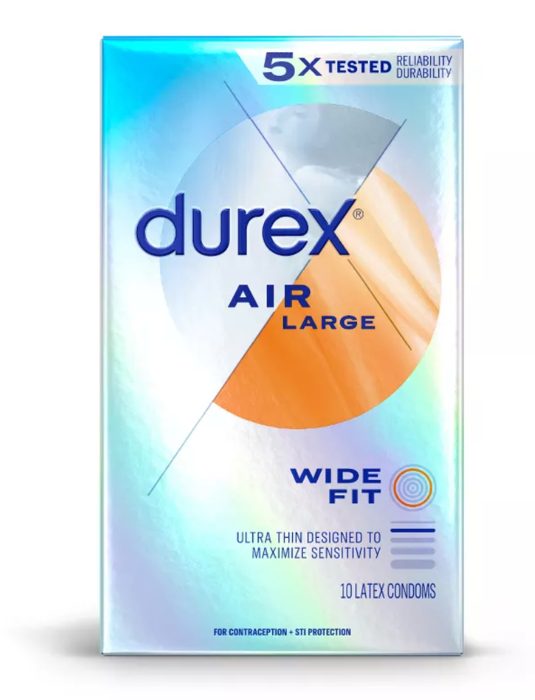 杜蕾斯 Durex Air Large 至尊超薄加大碼安全套 / 36.5mm / 10片裝