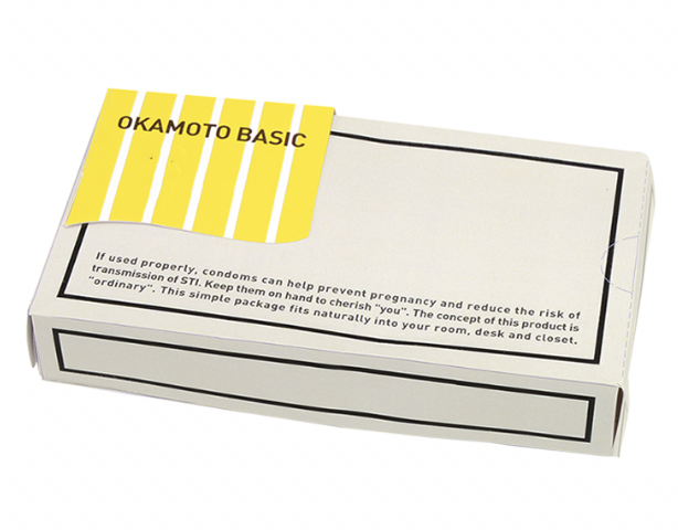 岡本 Okamoto Basic 迷人粉水潤安全套 (12片裝)