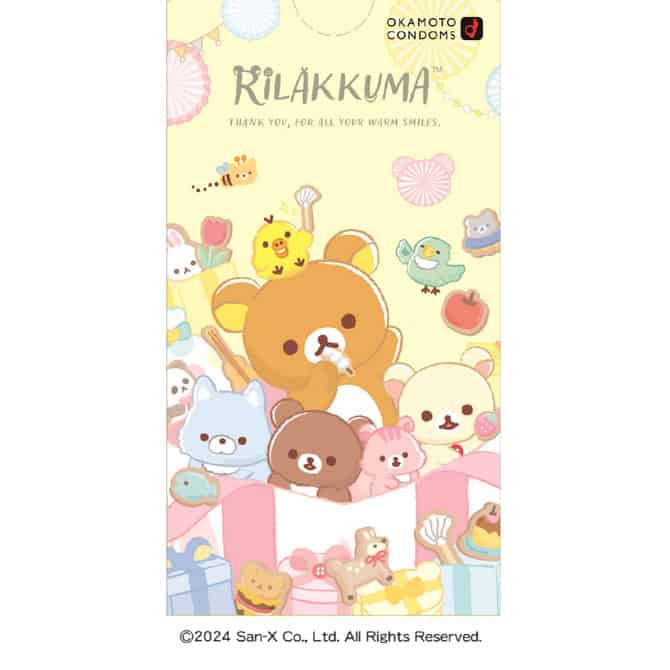 岡本 Okamoto ｜ 鬆弛熊 Rilakkuma 可愛包裝安全套 ｜ 52mm ｜ 10片裝