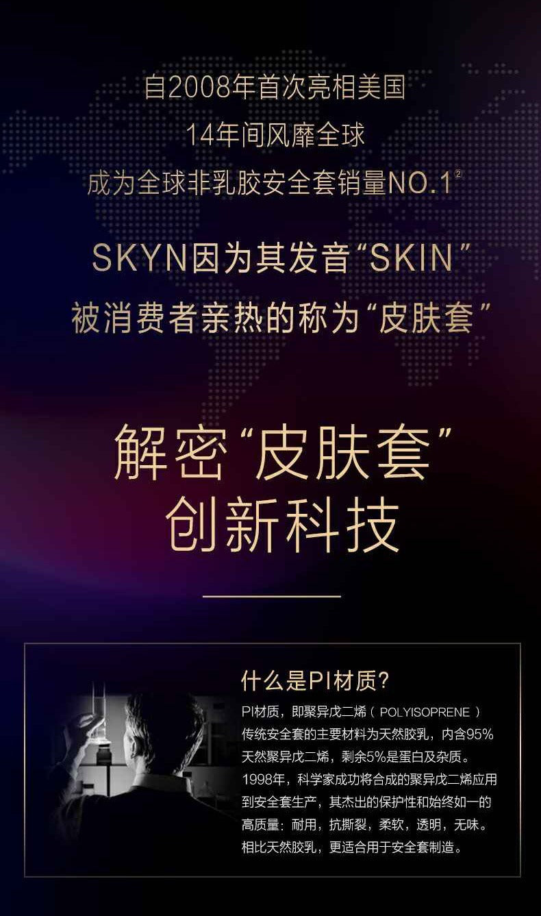杰士邦 Jissbon SKYN Elite 極膚薄感安全套 / 33.8mm / 3片裝