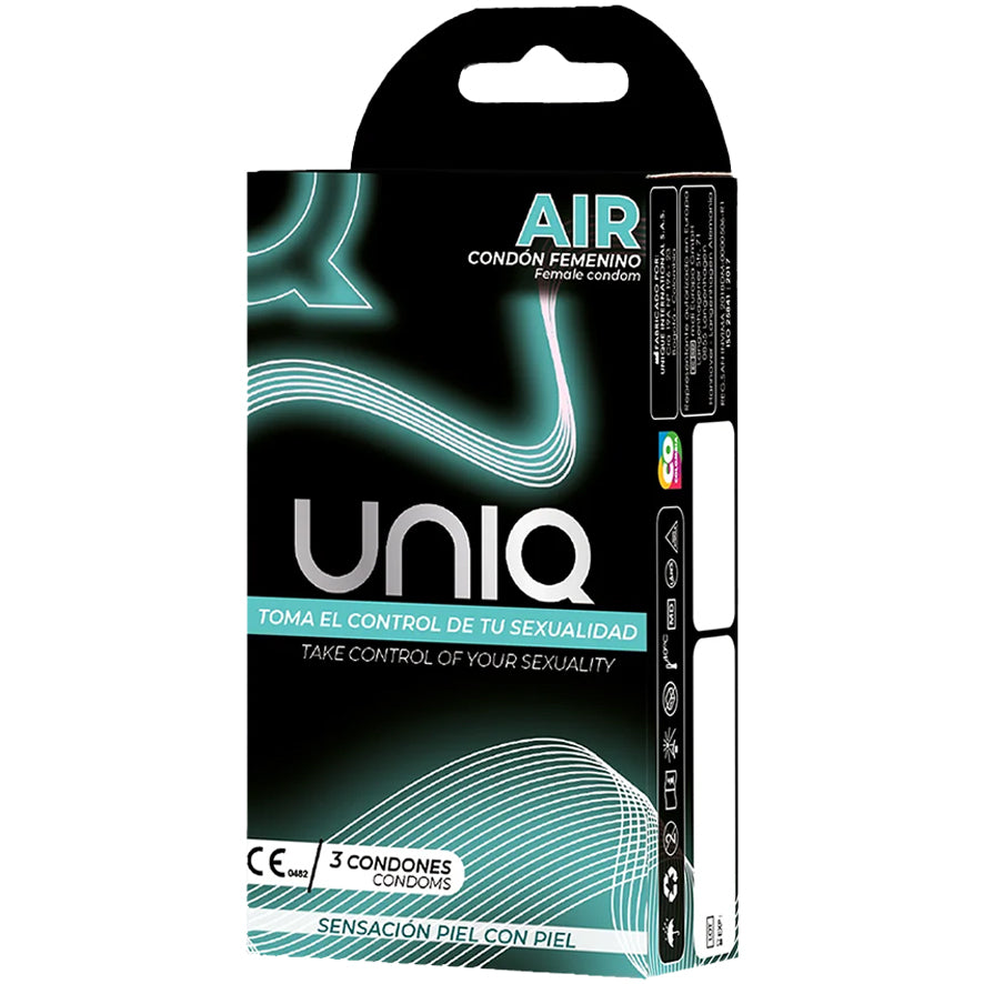 UNIQ AIR 0.01mm 超薄非乳膠安全套 / 38.2mm / 3片裝