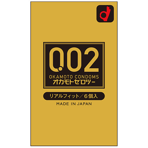 岡本 Okamoto 0.02mm 真．貼身水系聚氨酯安全套 / 36mm / 6片裝
