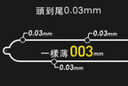 岡本 Okamoto 0.03mm 貼身超薄三色裝安全套 - 12片裝