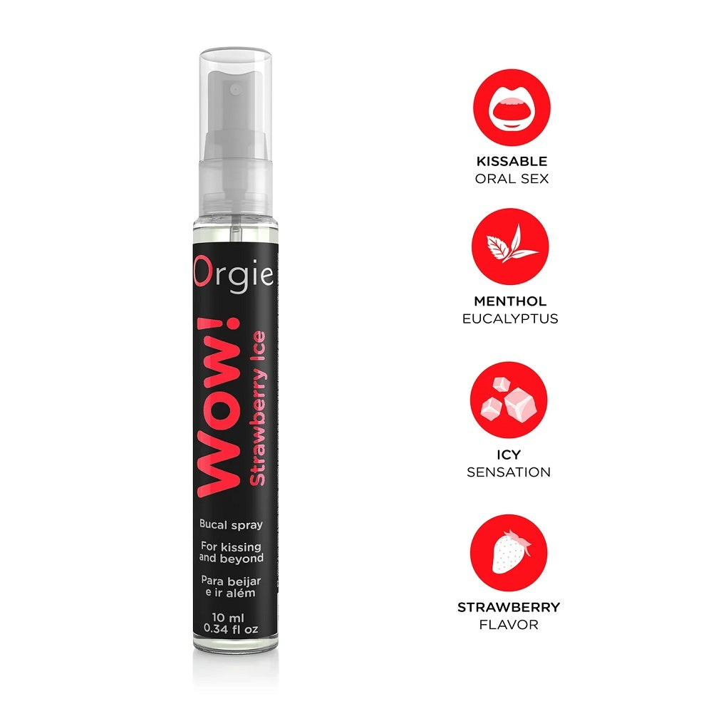 Orgie｜Wow! 士多啤梨薄荷口交噴霧 10ml｜隨身輕巧設計