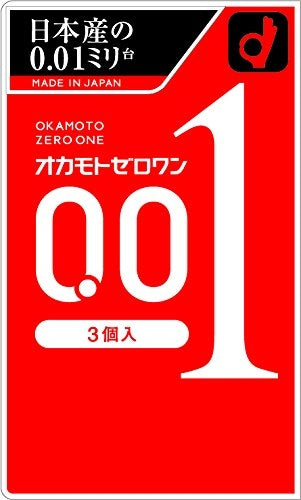 岡本 Okamoto 0.01mm 水系聚氨酯極限纖薄安全套 / 3片裝