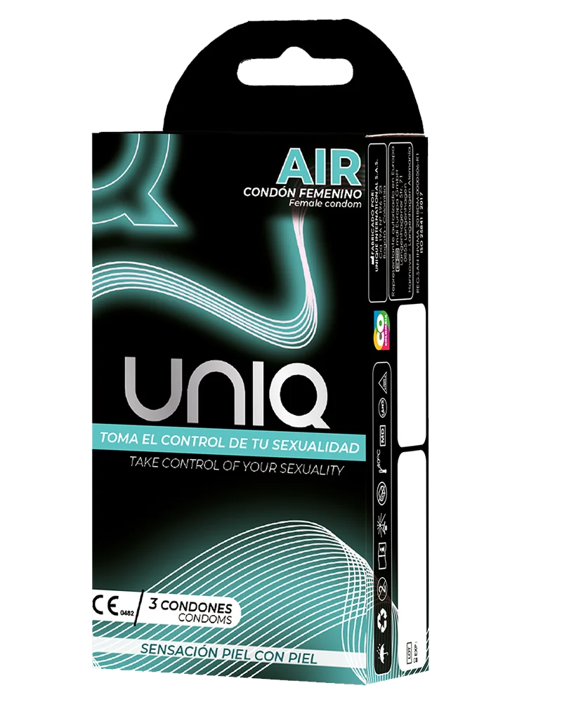UNIQ AIR 0.01mm 超薄非乳膠安全套 / 38.2mm / 3片裝