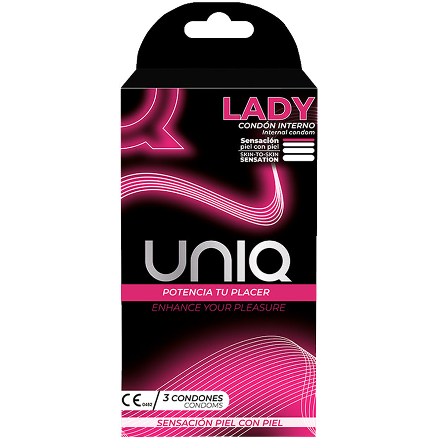 UNIQ LADY 0.01mm 女士向超薄安全套 / 58mm / 3片裝
