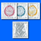 岡本 Okamoto 0.03mm 貼身超薄三色裝安全套 - 12片裝